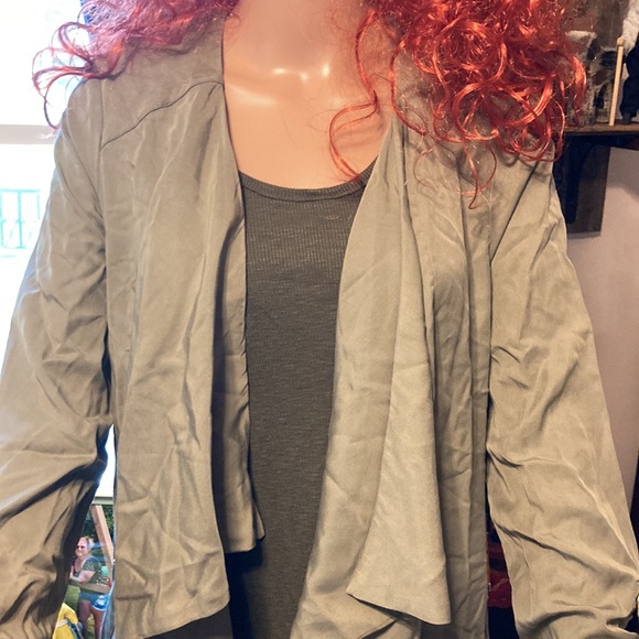 Eliane Rose army green cardigan size XS - Picture 3 of 5